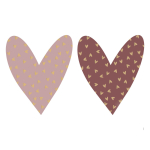Kadostickers | Heart gold-sweet